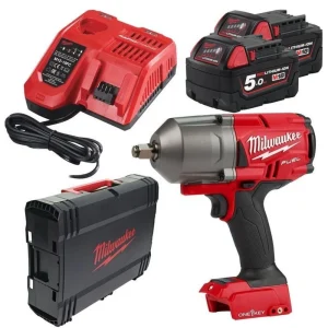 Milwaukee aku udarni vijačnik ONE KEY M18ONEFHIWF34-502X 2x5.0Ah + polnilec + kovček.