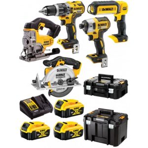 DeWALT DCK551P3T Kombinirani set DCD796+DCF887+DCS391+DCS331+DCL050 (18V/3x5,0Ah) 2xTstak